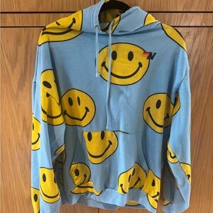Aviator nation smiley on repeat hoodie